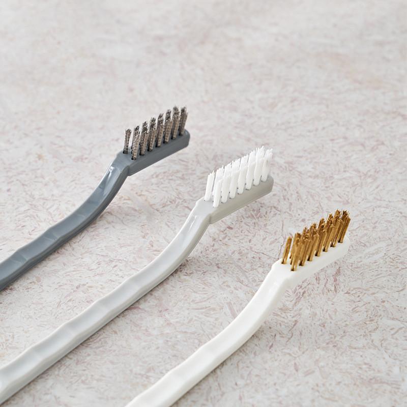 Gas 3 Piece Range Cleaning Brush Set With Durable Pp Handle Bristles And