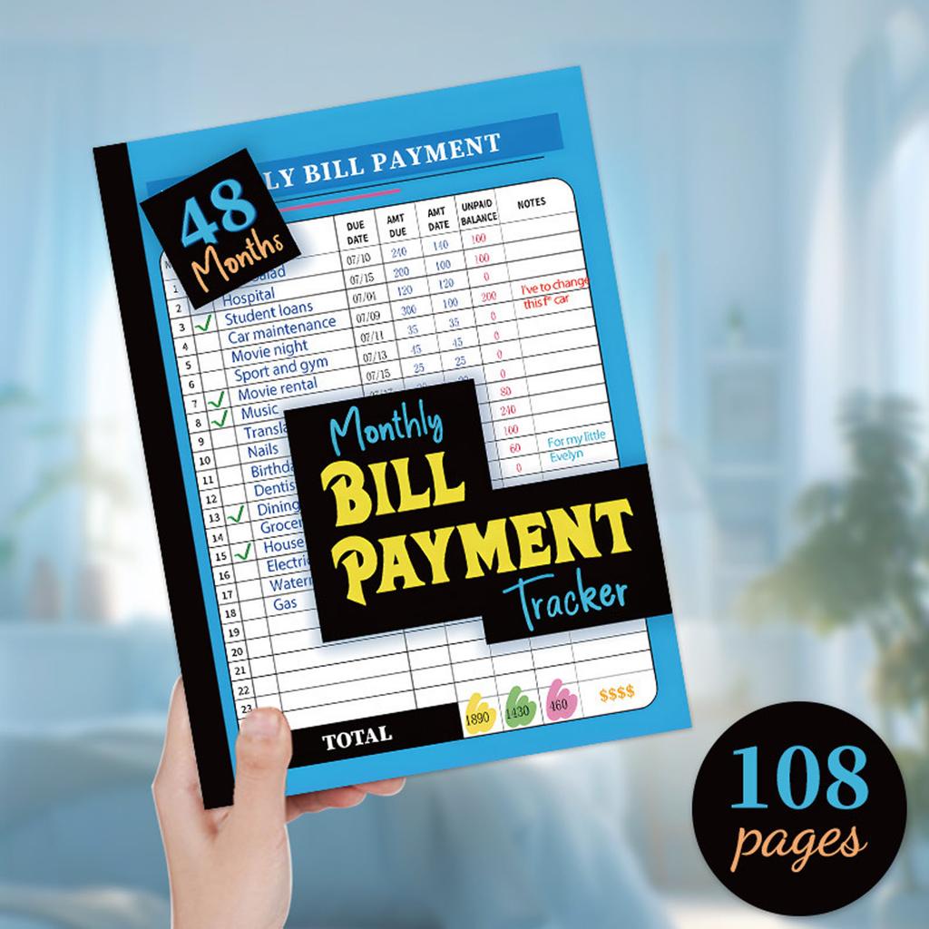 Compact Budget Tracking Notebook Light Weight Design Financial Journal Notebook With Categorized Layouts For Bill Use