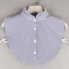 Ins Fake Collar Plaid Shirt Detachable Collars Solid Shirt Womens Dickie Collar White Girls Top Clothes Dickey Collar For Women