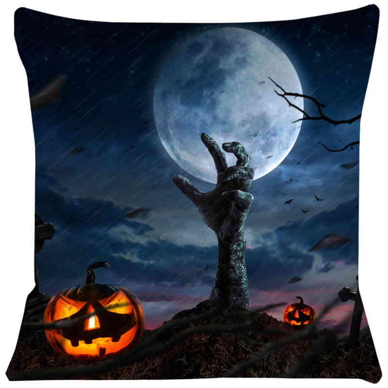 Halloween Gift Cushion Cover Comfortable Short Plush Pillow Cases Chair Car Sofa Pillow Cover Home Decorative SJ-307