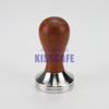304 Edelstahlbasis Rotes Holzgriff Tamper 41MM 49MM 51MM 53MM 58MM 58.35MM Kaffeepulverhammer Kaffeezubehör