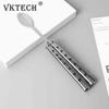 Cuchillo Mariposa Cuchara Tenedor Plegable Balisong Cuchara Tenedor de Entrenamiento Cuchillo Mariposa Entrenador Vajilla para Camping al Aire Libre Herramienta de Cocina