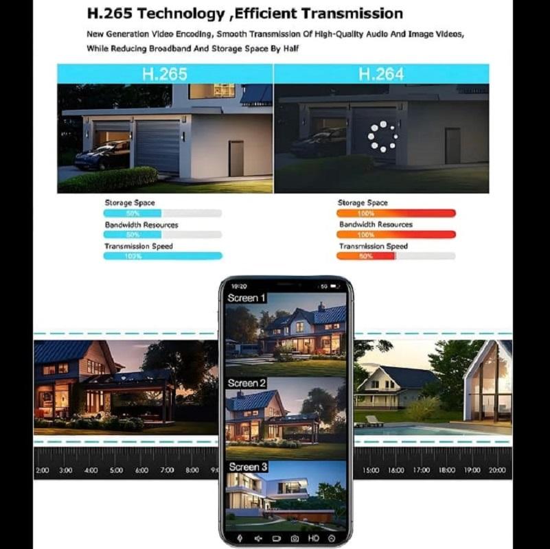 6K 12MP HD PTZ Wifi Surveillance Camera Outdoor 360 Vigilancia Wireless Waterproof Cctv Security Protection External IP Cameras