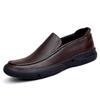 Genuine Leather Breathable Spring Style Men's Casual Leather Shoes Soft Sole Large Size Small Code Business Leather Shoes