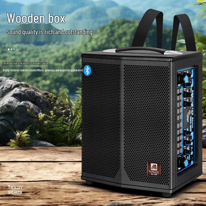 MALONE K-108 Portable Bluetooth Speaker with Wireless Mic CN plug (adapter included)