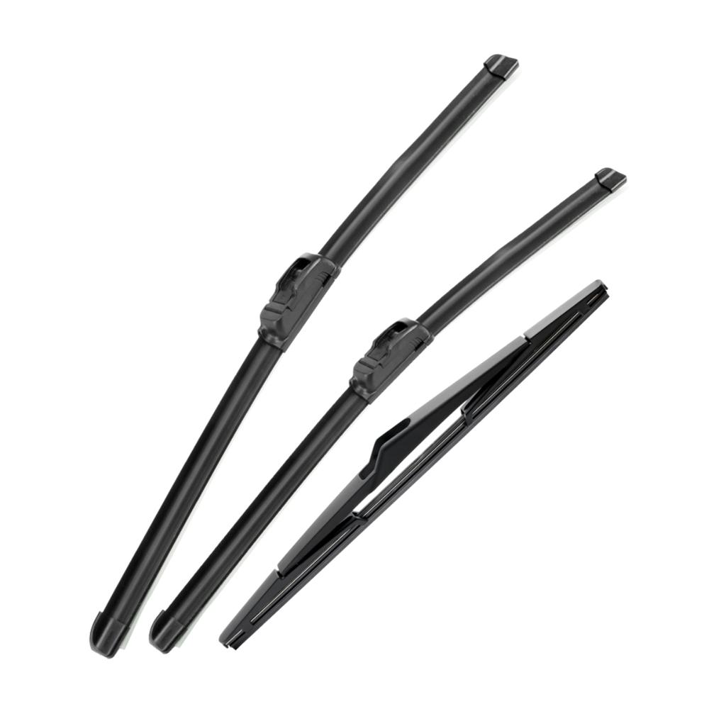 For Hyundai i30 FD 2010-2012 2011 Wiper Front & Rear Wiper Blades Windshield Windscreen Window Brushes 24"+18"+12