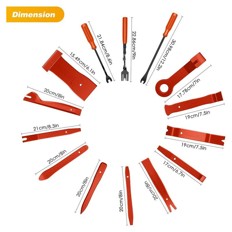 Instrument de îndepărtare a tapițeriei 102 buc Set de demontare a interiorului mașinii pentru panoul ușii Extractor de levier Reparare tapițerie auto Radio Clești pentru cleme pentru DVD