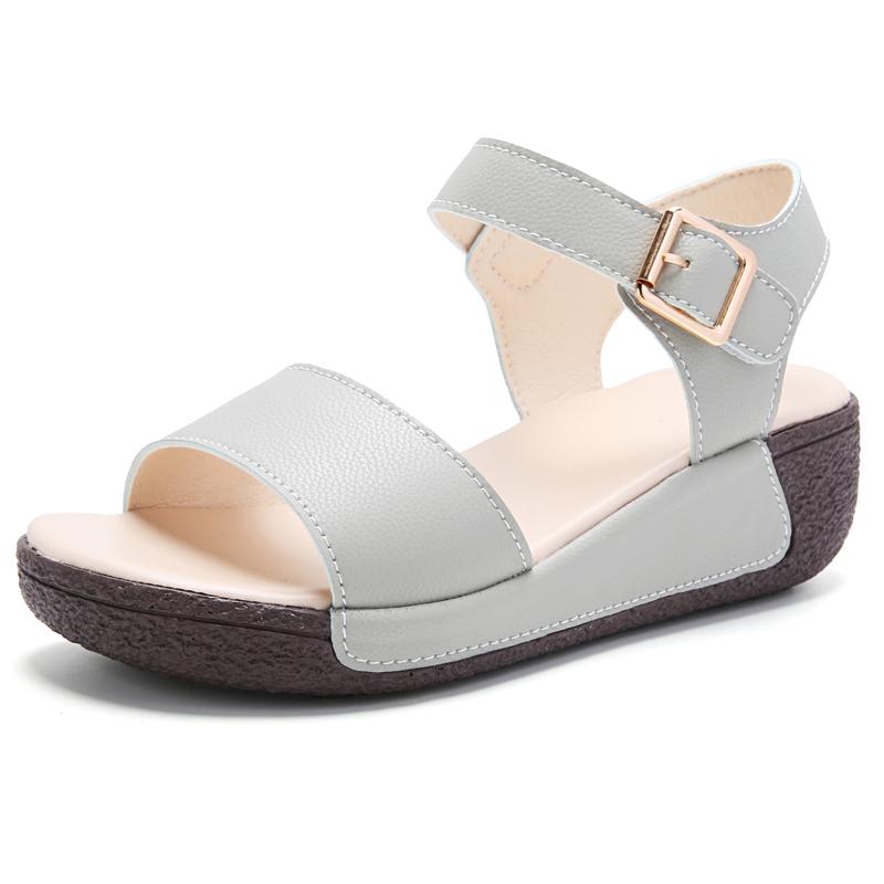 Women Summer Elevator Sandals Dressy Casual Girls Platform Height Increase Open Toe Sandals Over Sized