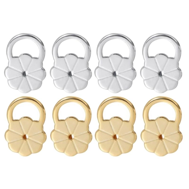 

Comfortable Earring Backs For Sagging Earlobes Elegant Flower Lifters Chic Earring Lifters Functional Ear Backings 1