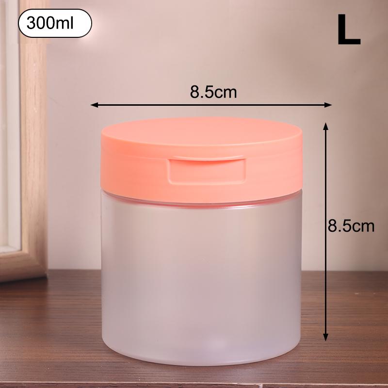 1Pcs 250/300/350Ml Makeup Remover Cotton Cream Jar Lid Body Lotion Scrub Jar Cosmetic Container Travel Portable Bottle