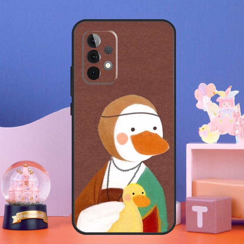 Cartoon Cute Animal Duck Case For Samsung Galaxy A55 A16 A26 A36 A56 A54 A34 A14 A15 A35 A52 A12 A32 A13 A33 A53 A17