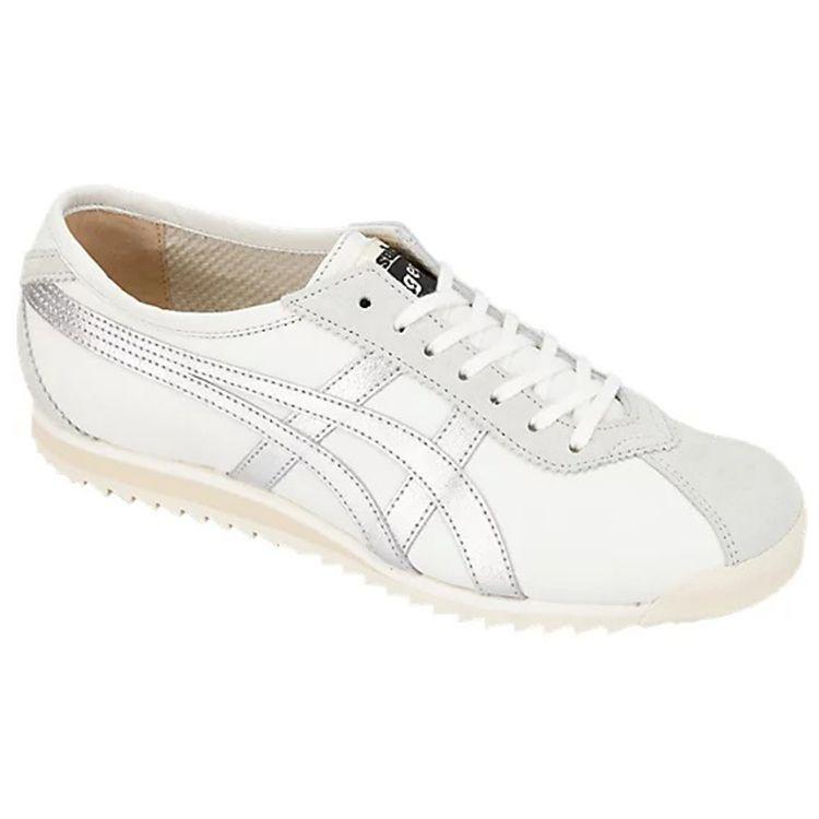 ONITSUKA TIGER Limber 66 Prestige Durable Low-Top Running Shoes Women Sneaker White Silver OT6000-0196