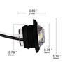 LED LKW Seitenblinker Hohe Helligkeit Auto Motorrad Runde Markierungsleuchte Blinker Warnleuchte Sicherheit Fahren Rot Weiß Gelb