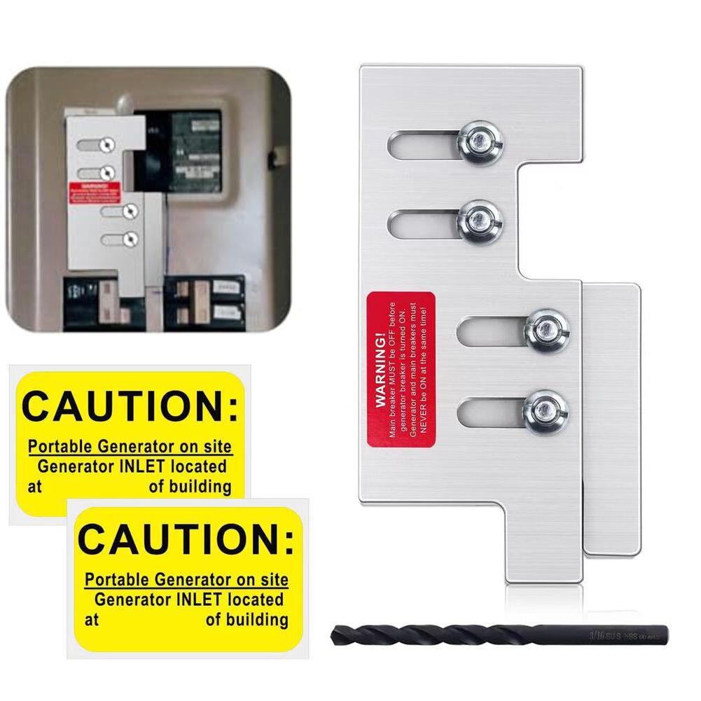 

Aluminum Generator Interlock Kit for Eaton 150A/200A Panel Breakers with 2 1/4 Spacing to Safe Connection of Backup Power China Mainland