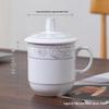 Jiemengzhe Lily Bone China Office Mug