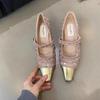 Pointed Toe With Medium Heels Women's Mary Jane Shoes Spring and Autumn 39 High Quality Comfortable Elegant Popular Ladies Pumps