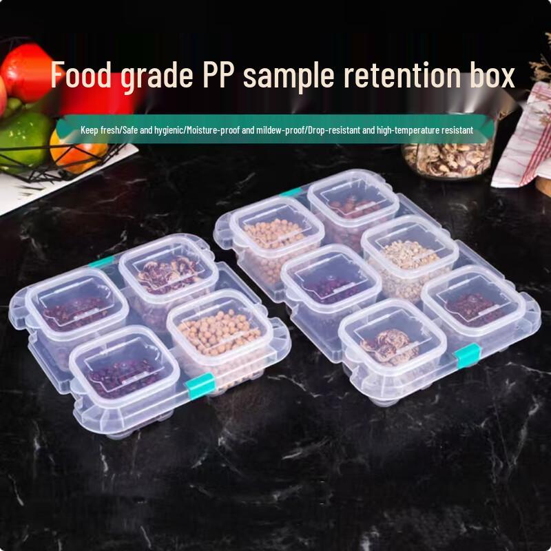 Multi-Compartment Food Sample Storage Box