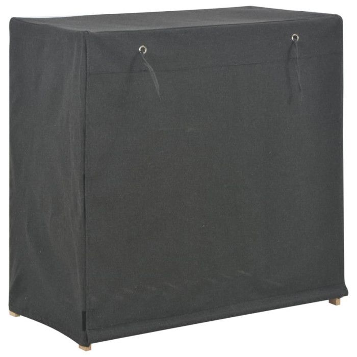VidaXL Armoire à chaussures avec housse Gris 79x40x80 cm Tissu