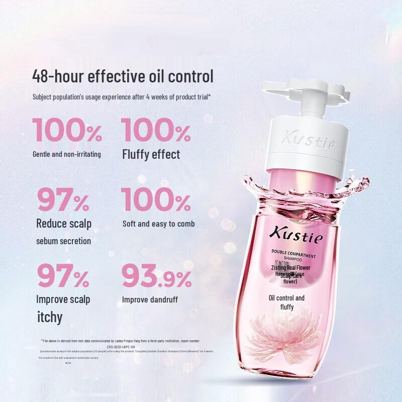 Kustie Dual-Chamber Cherry Blossom Shampoo