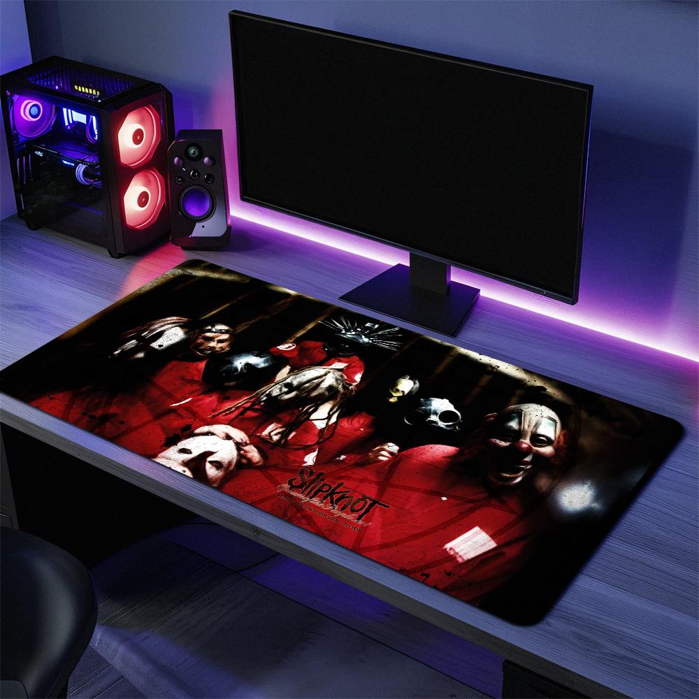 Band S-Slipknot Live at MSG Mouse Pad Large Desk Mat Keyboard Ergonomic Office Rubber PC Non-slip Anti-fray Home Custom