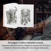80 Pages Tattoo Practice Template Book Liner Shader Picture Tattoo Book Accessory