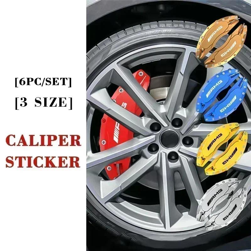 Für Mercedes Benz 6 Stück AMG Auto Styling Auto Bremssattel Aufkleber Für Mercedes Benz W204 W124 W201 W202 W205 W212 W213 W177 W176 W117 X253 W247