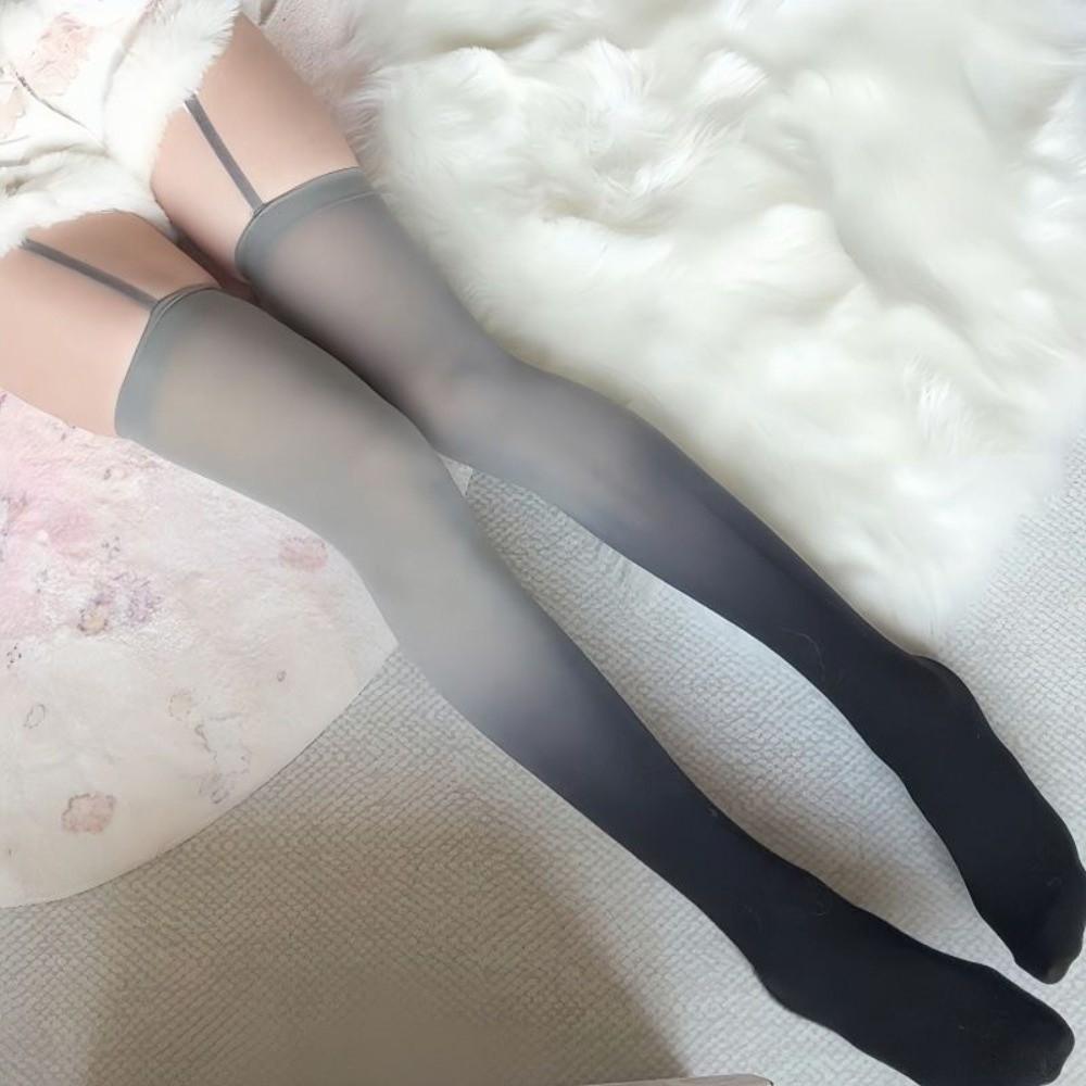 Breathable Gradient Color Silk Stockings Elastic Suspender Stockings Garter Stockings Lolita