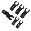 6PCS Crows Foot Wrenches 1 2 3 8 Inch Drive 6 Point Socket 180 Degree Flexible Head Fuel Line Wrench Set 12mm 14mm 16mm