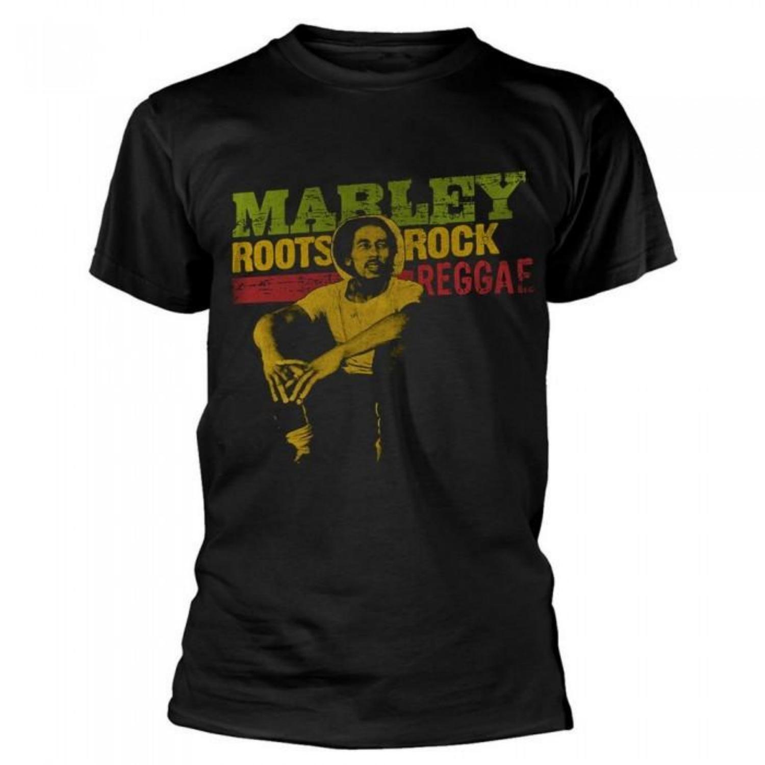 Bob Marley Unisex Adult Roots Rock Reggae T-Shirt S