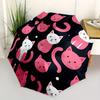 1pc Cat Pattern Automatic Open/Close Umbrella with Windproof, Functional Design, 8-Rib Sturdy Canopy, Durable Ribs143