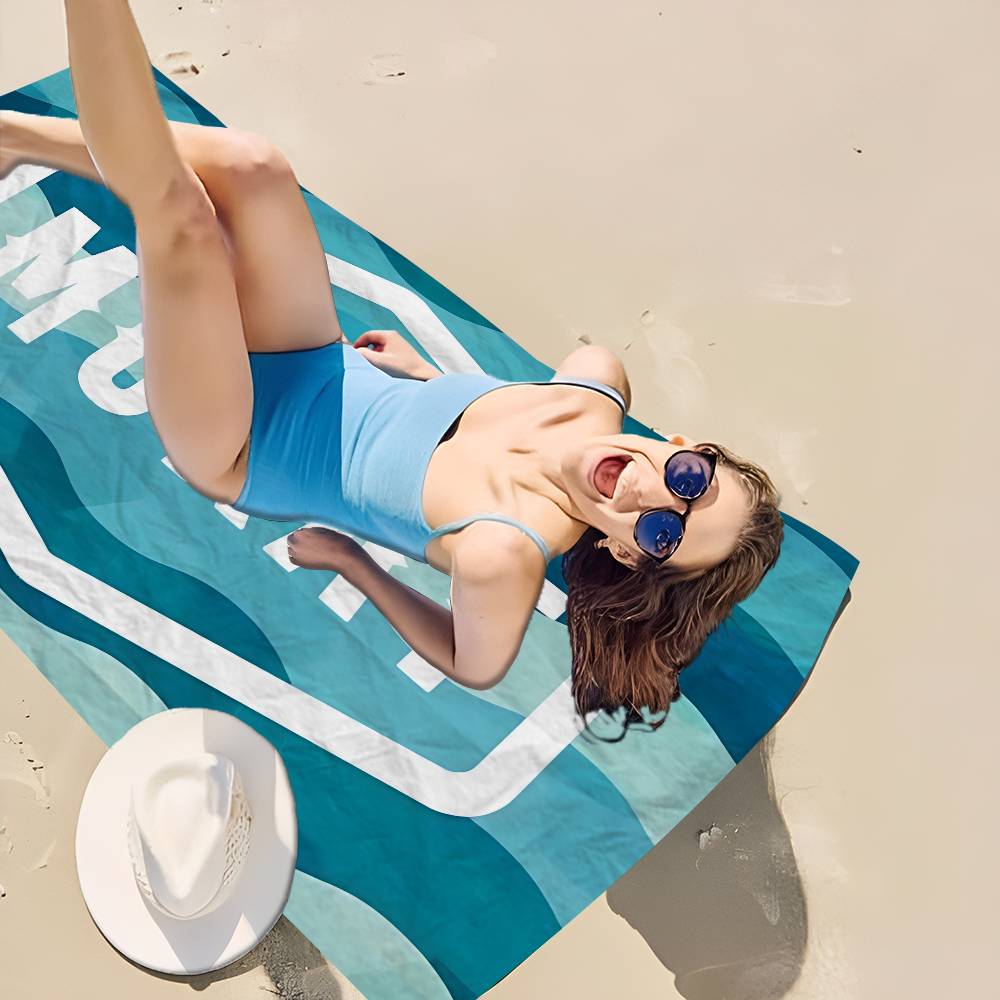 Band M-Morat Beach Towel Colorful Bath Towels For Girl Microfiber Quick Dry Custom Sand Free Beach Yoga Spa Gym Pool