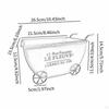 Compact Flower Cart Plant Stand, Metal Wheelbarrow for Displaying Pots