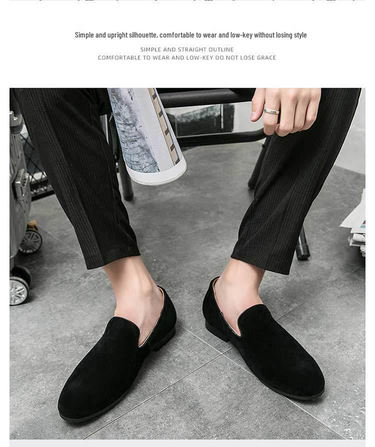 Men's Suede Casual Slip-On Loafers - Trendy Summer Driving Shoes