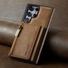 Non-Slip Vintage Wallet Case for Samsung Galaxy S24 Ultra S24ultra S23 FE S22 Plus Shockproof Leather Card Holder Cases