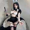 Xianyi Sexy Lingerie Patent Leather Sexy One-piece Bunny Uniform Temptation Two-dimensional Cos Flirting Maid Outfit 659
