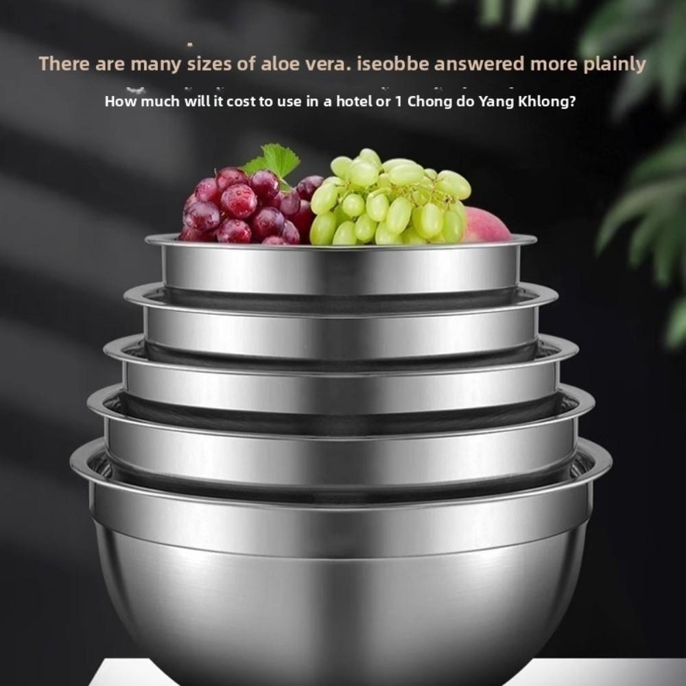 Thickened Egg Mixing Basin Stainless Steel Baking Fruit Salad Bowls Gifts Mixing Bowl