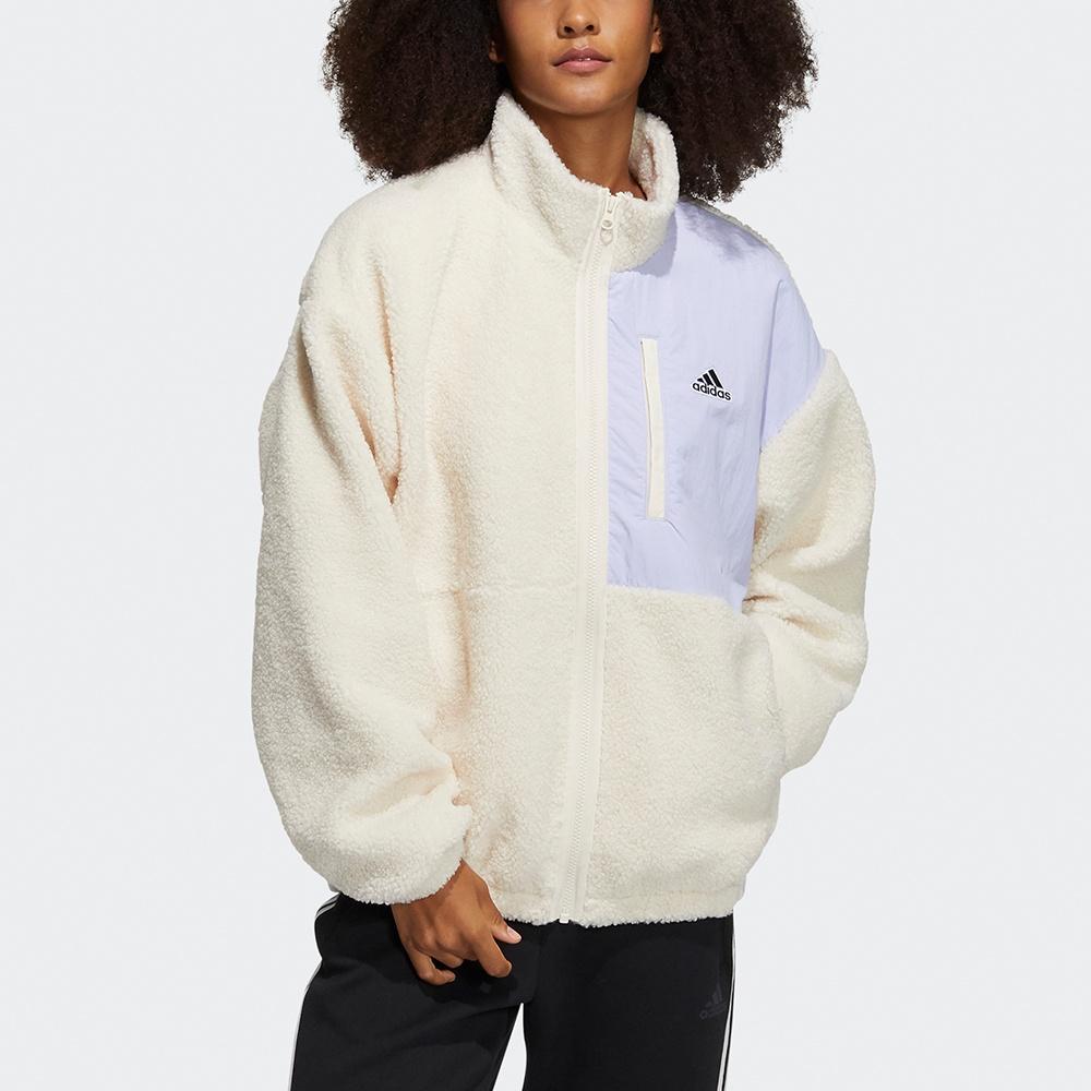 (WMNS) adidas W Boa Jacket Athleisure Casual Sports Stand Collar Creamy White Women's HD0363