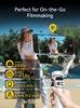 AOCHUAN Smart X2 iPhone Gimbal Stabilisator 3-Achsen mit OLED-Display KI-Tracking 7,8 Zoll Verlängerungsstange 280 Panorama-Vlog-Telefon Weiß
