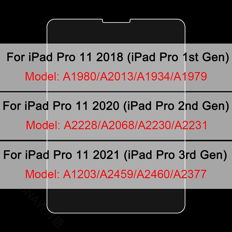 3 Pcs Tempered Glass For Ipad Pro 11 12.9 9 10.2 10.5 Air 4 3 2 Tablet Screen Protector For Ipad Mini 6 5 4 3 1 2020 2025 Glass