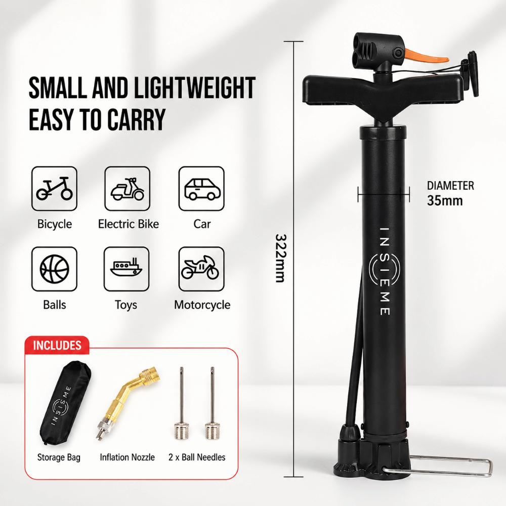 160PSI High-pressure Pump Universal Valve Universal Air Pump Mini Bicycle Pump Bicycle 1