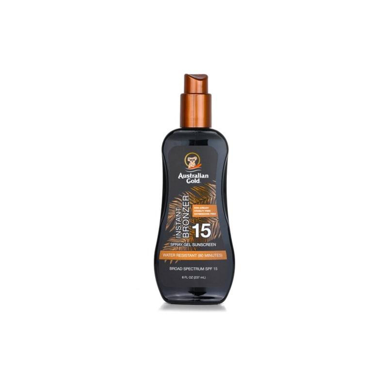 Australian Gold Spray Gel Solkrem Bredspektret SF 15 Med Øyeblikkelig Bronzer 237ml
