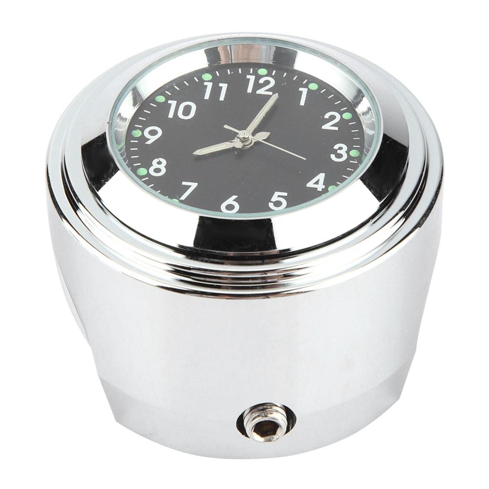 7 8  1  Motorcycle Handlebar Mount Watch Precise Time Keeping Dial Clock (Black)