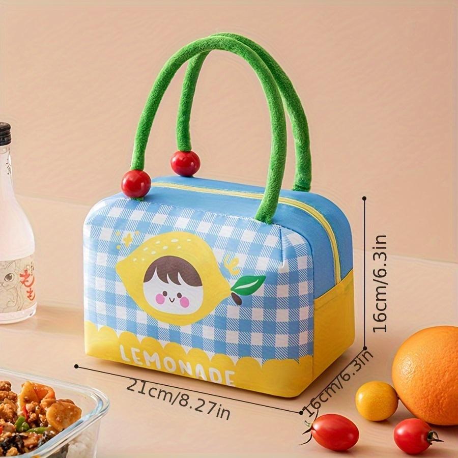Fun Fruit Lunch Bag Thickened Large Capacity Rice Box Bag Portable Thermal Preservation Lunch Pack Cute Handheld Ice Pack