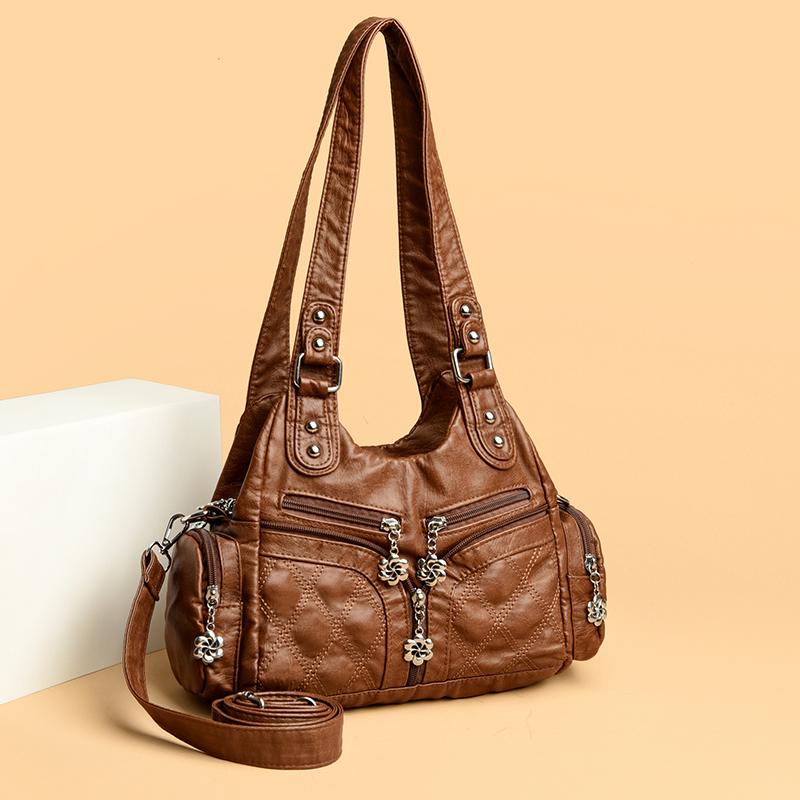 Borsa a Spalla in Vera Pelle da Donna Borse a Tracolla Borse Firmate Borsa Messenger di Lusso alla Moda