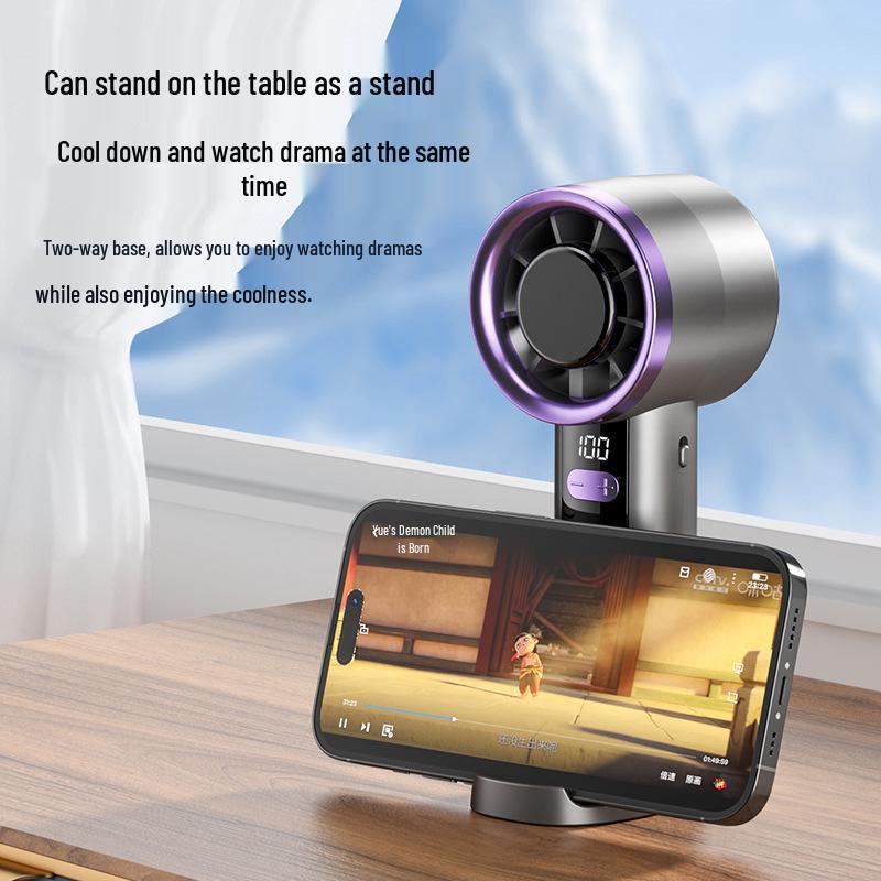 Handheld Mini Fan - 100 Speeds, USB Rechargeable, Portable Electric Gift
