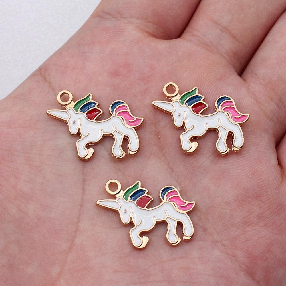 Charms Flamingo Mermaid Enamel Pendants Wedding Jewelry Findings QC054