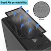 120 x 240mm PC Case Dust Mesh Filter, [2 Pack] Magnetic Frame Computer Fan Dust Mesh PC Cooler Filter Dustproof PVC Cover Grills - Black