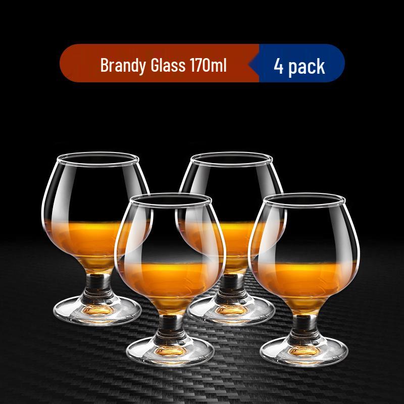 Juego de Cristalería para Bebidas: Copas de Baijiu, Whisky, Vino de Tallo Alto y Brandy para Uso Doméstico