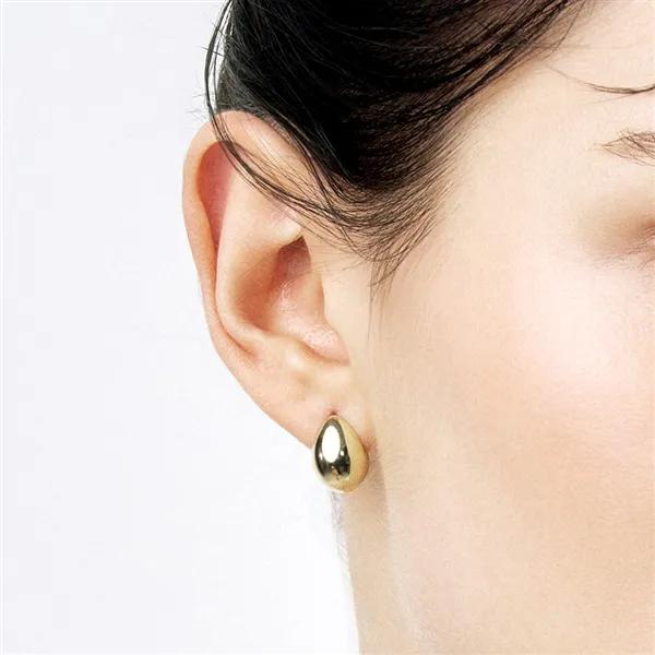 14K Bold Teardrop Ring Earrings
