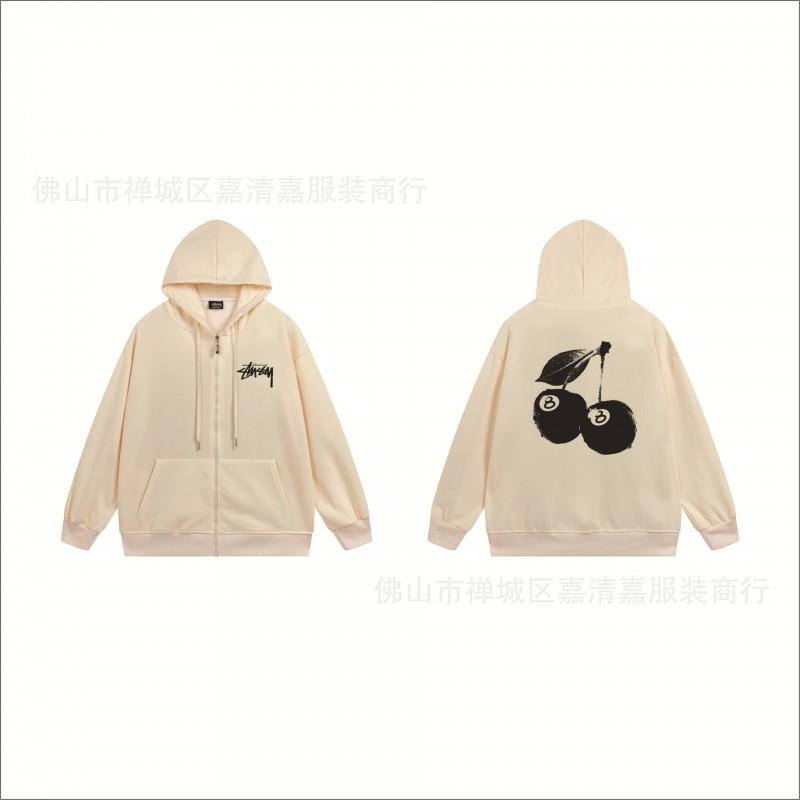 Mens Oversized Zip-Up Hooded Sweatshirt Casual Streetwear Cotton Pullover Fall